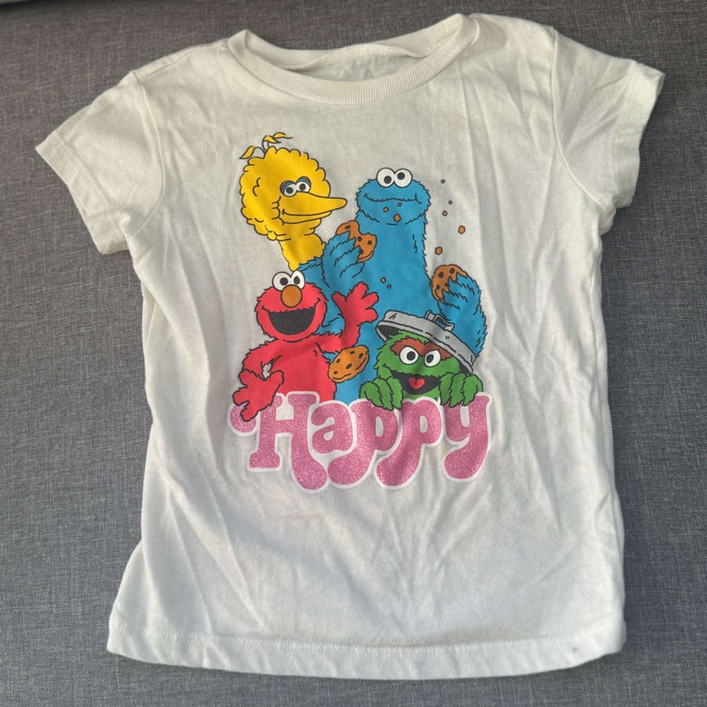 Sesame Street Happy Shirt-3T